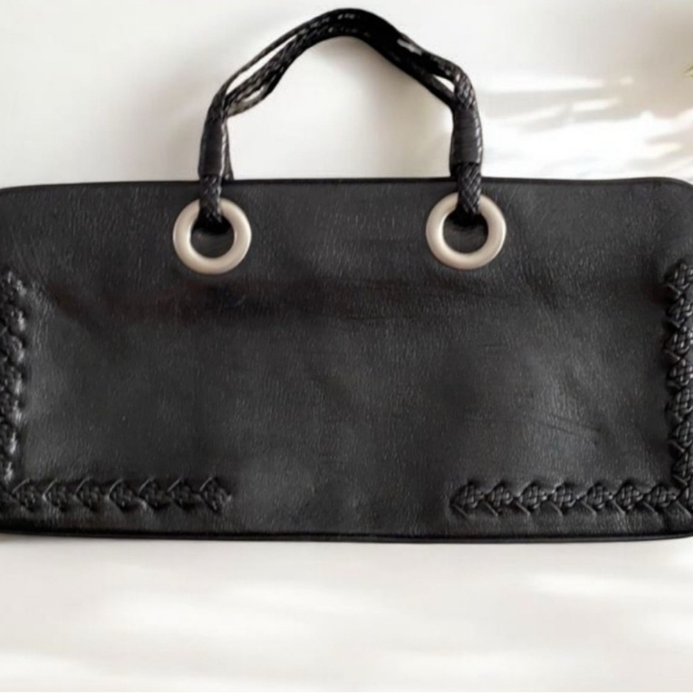 Bottega Veneta Black Leather Bag